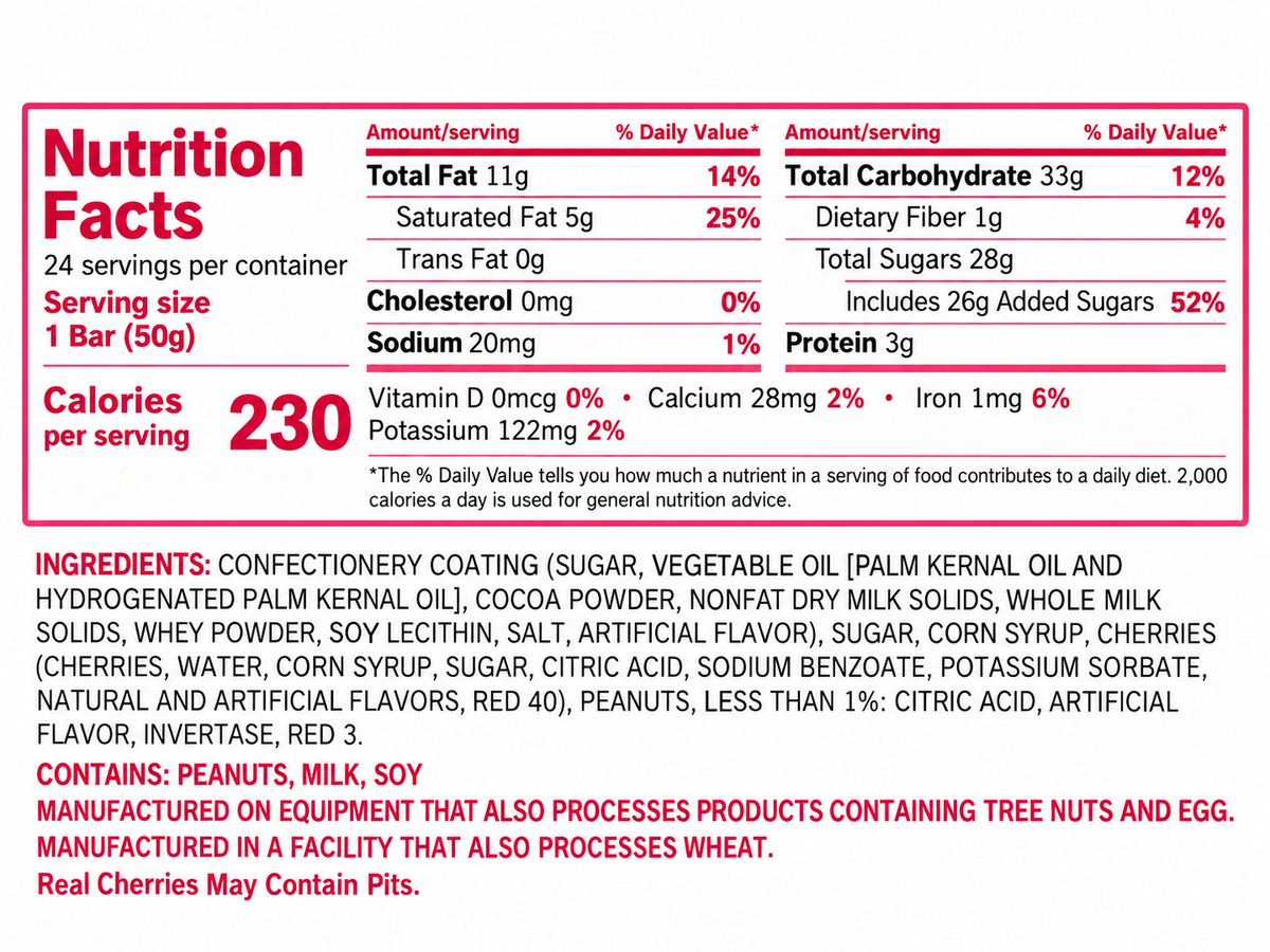 Big Cherry Chocolate Cherry Candy – 1.75 oz