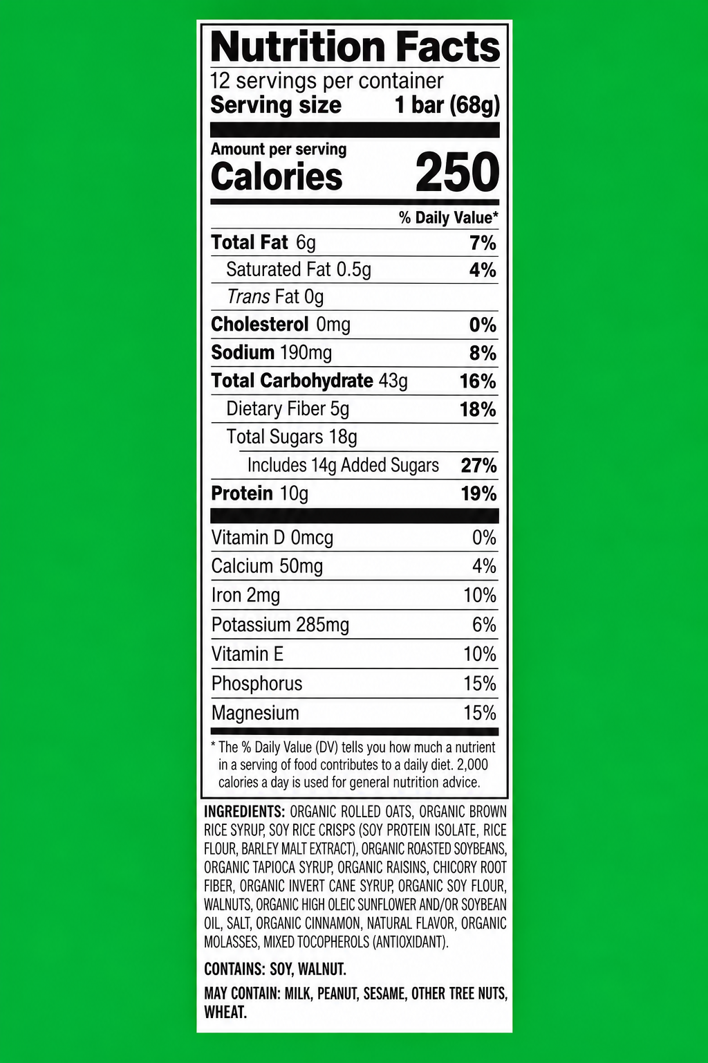 CLIF Bar Oatmeal Raisin Walnut – 2.4 oz
