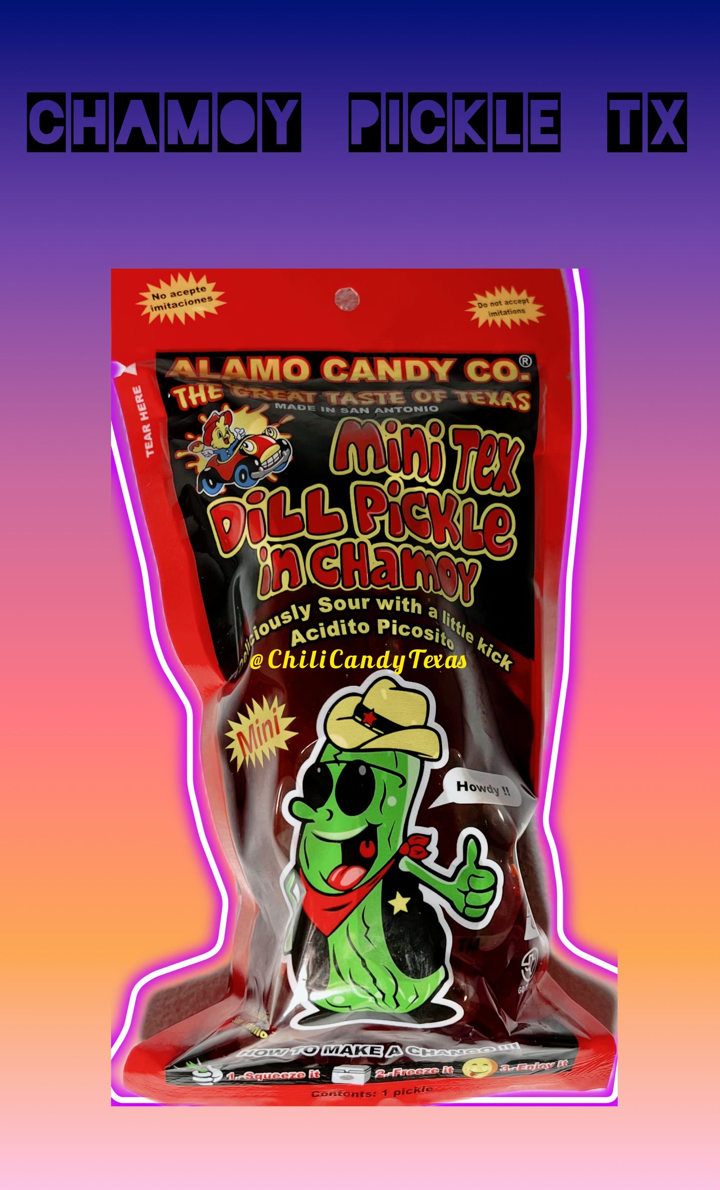 Alamo Candy Chamoy Pickle Food Instant Pickled