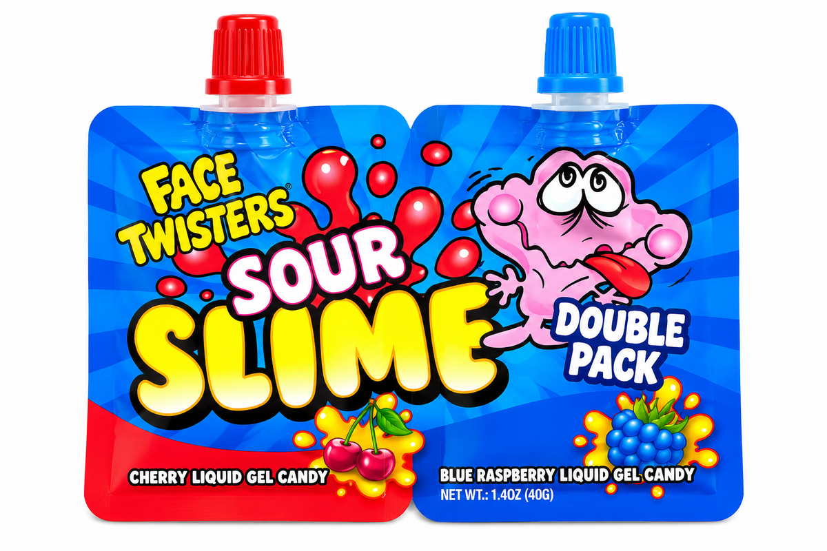 Face Twisters Sour Slime Double Pack -1.4oz