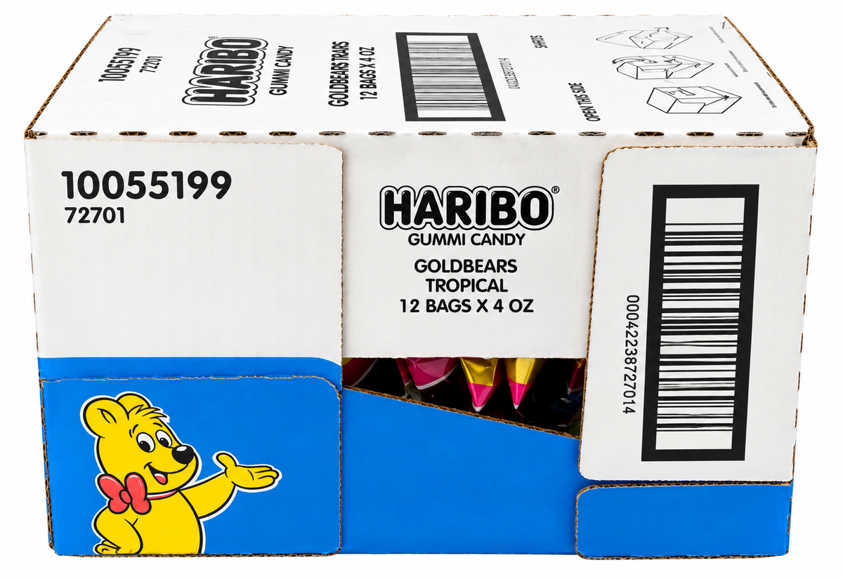 Haribo Goldbears Tropical Gummy Candy – 4 oz