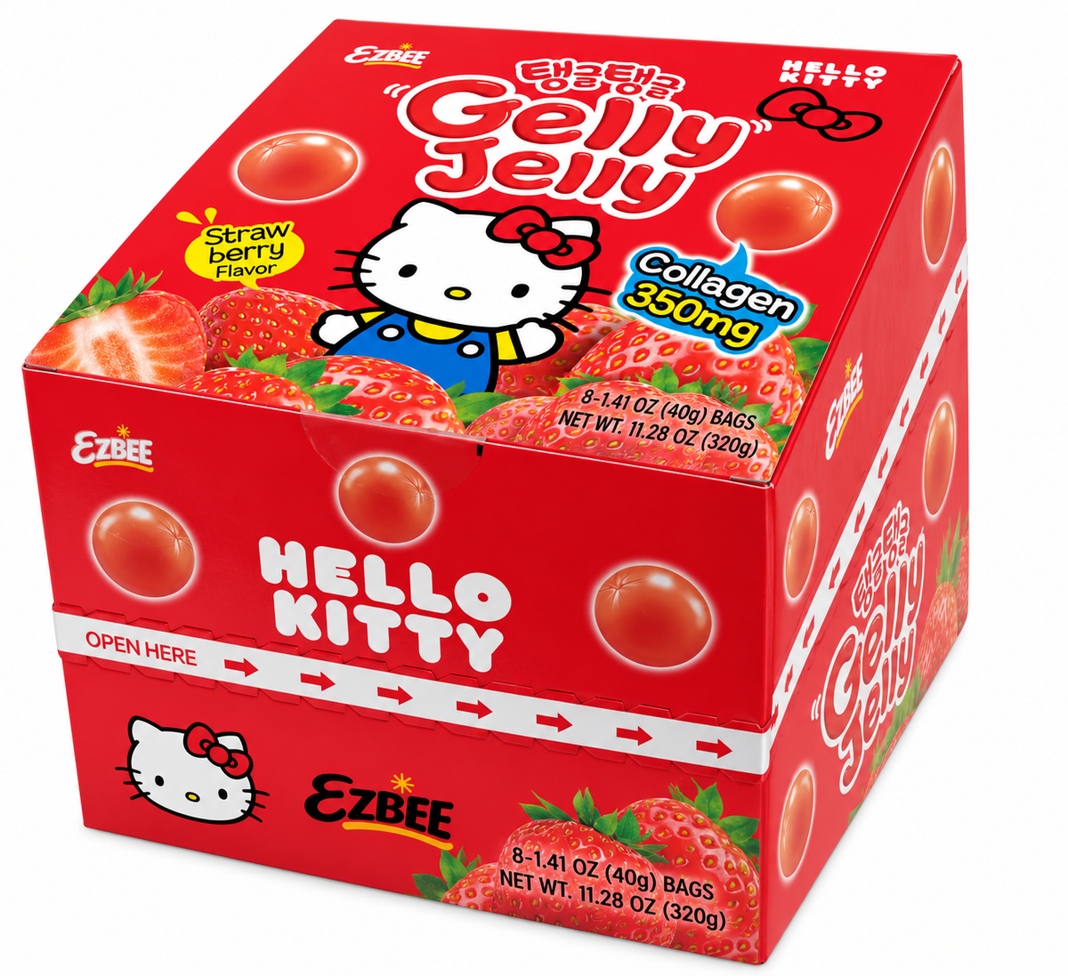 Hello Kitty Gelly Jelly Strawberry Gummies – 1.41 oz