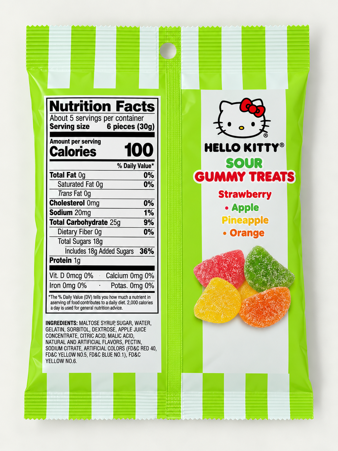 Hello Kitty Sour Gummy Treats – 5 oz