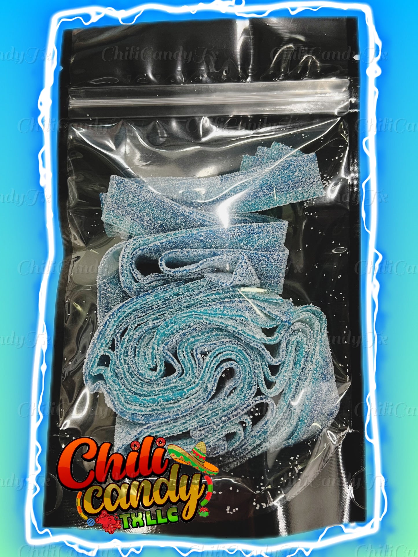 Blue Razz Sour Belts Candy~ Sweet Chewy Candies