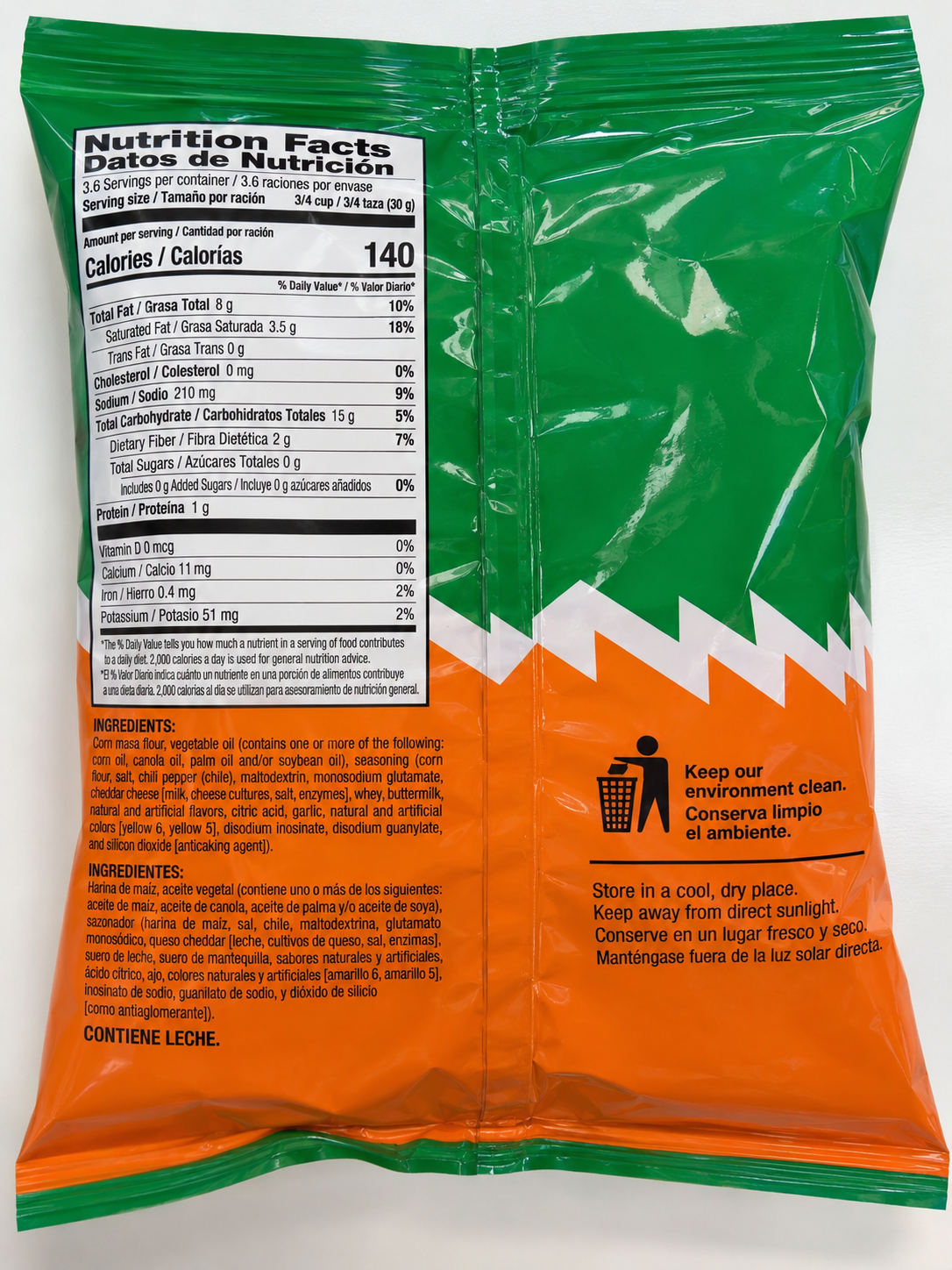 Leo Tostileo Queso y Jalapeño Flavored Corn Chips – 3.88 oz