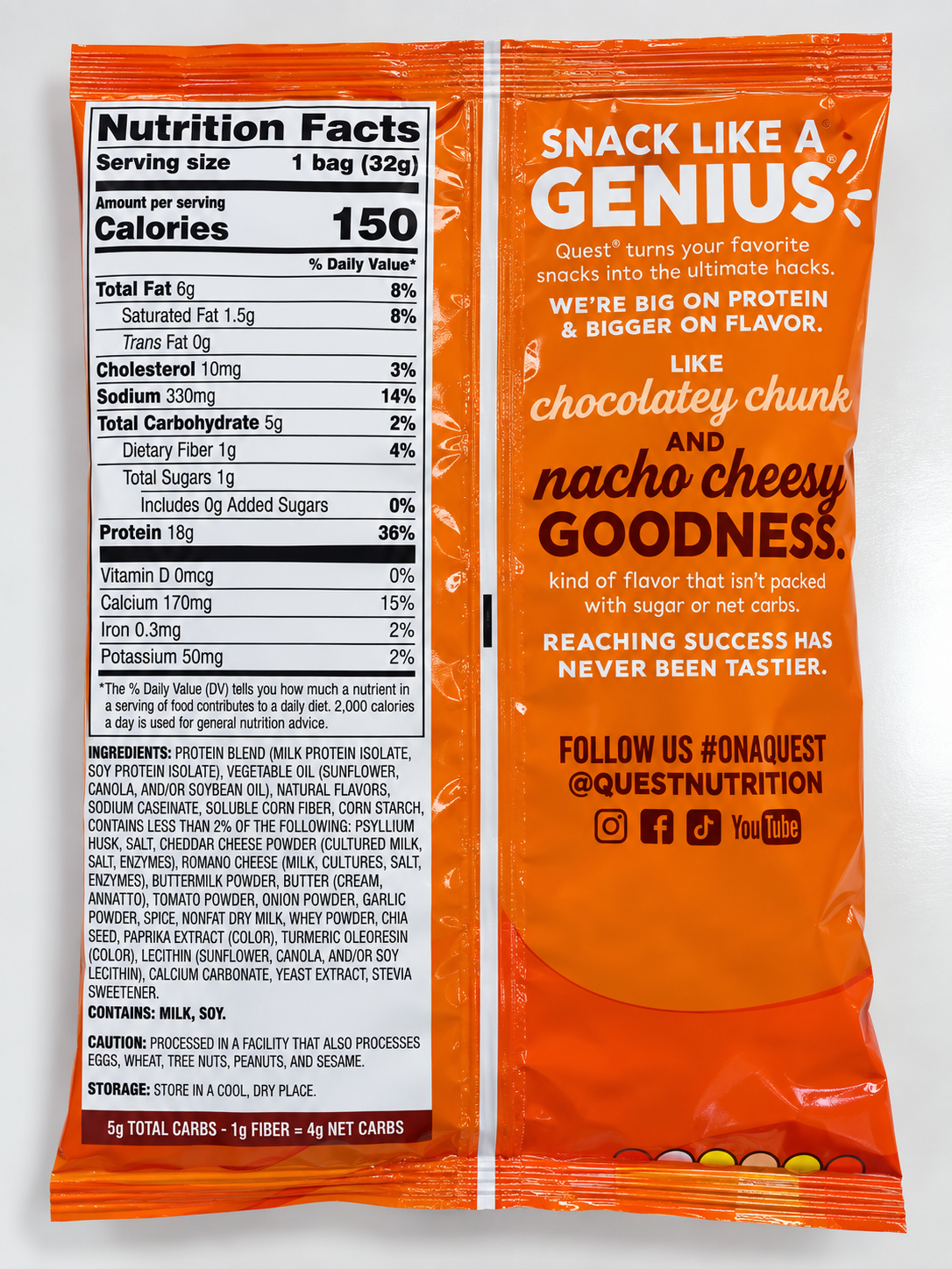 Quest Nacho Cheese Protein Chips – 1.1 oz