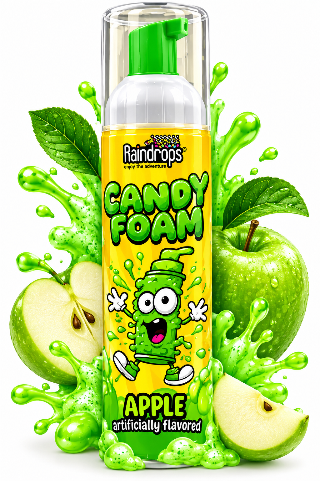 Raindrops Candy Foam Sour Foam Candy – 2.37 oz