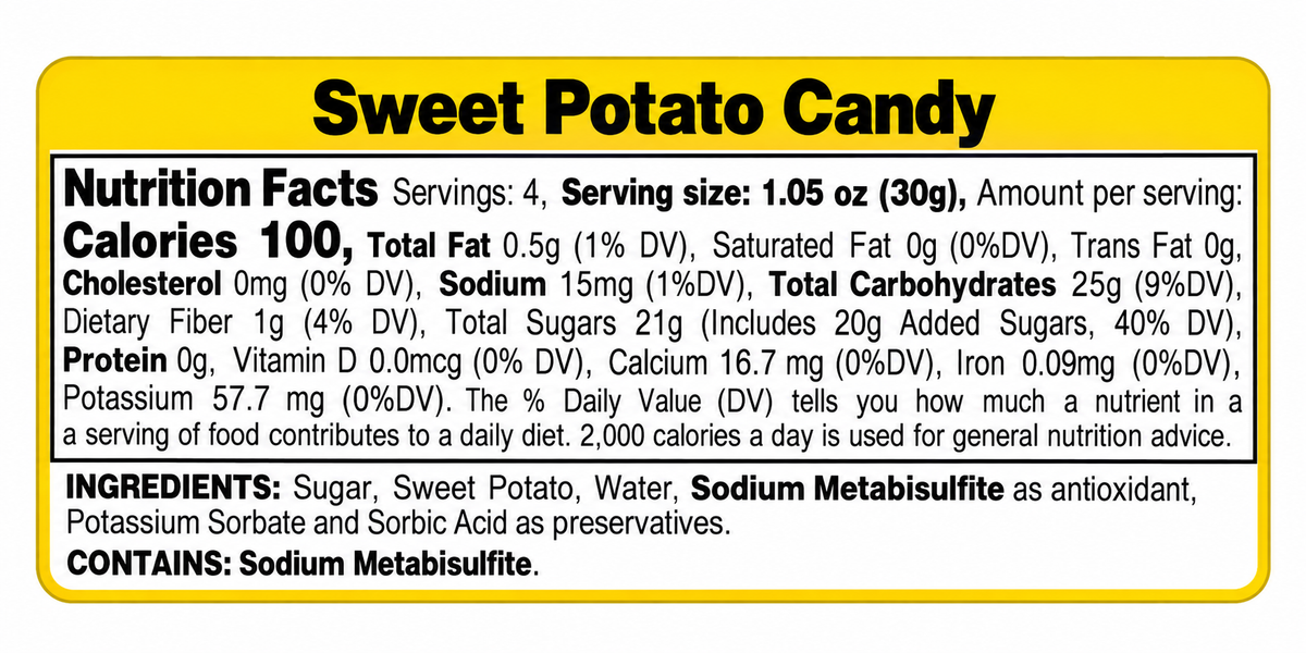 La Napolitana Sweet Potato Candy 4.23oz