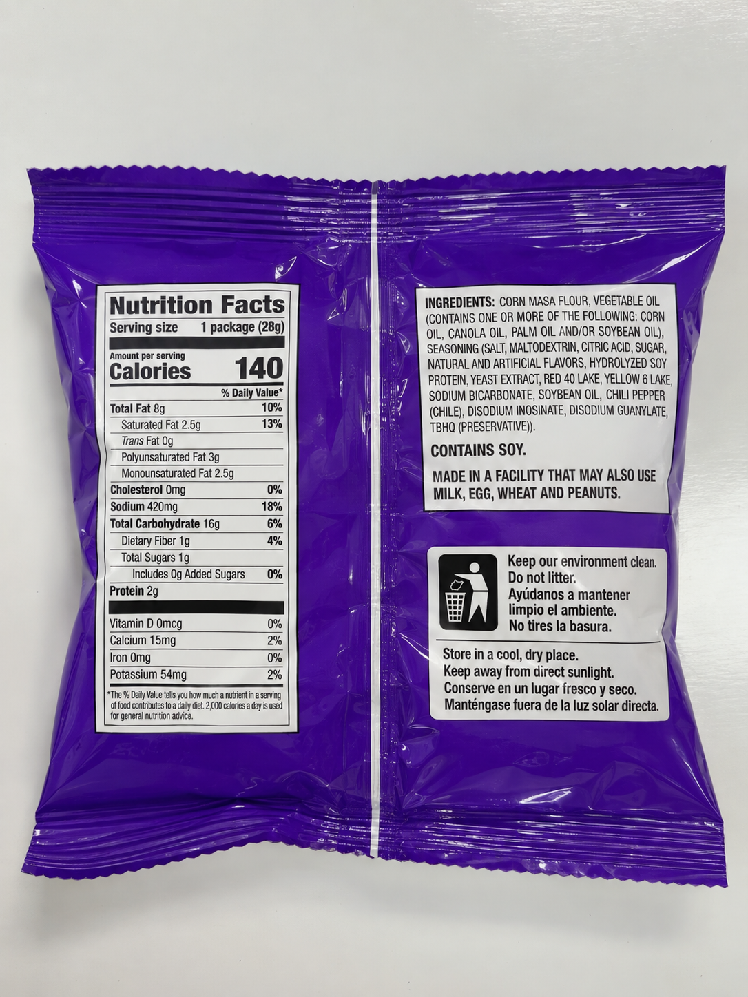 Takis Fuego Hot Chili Pepper & Lime Tortilla Chips – 1 oz