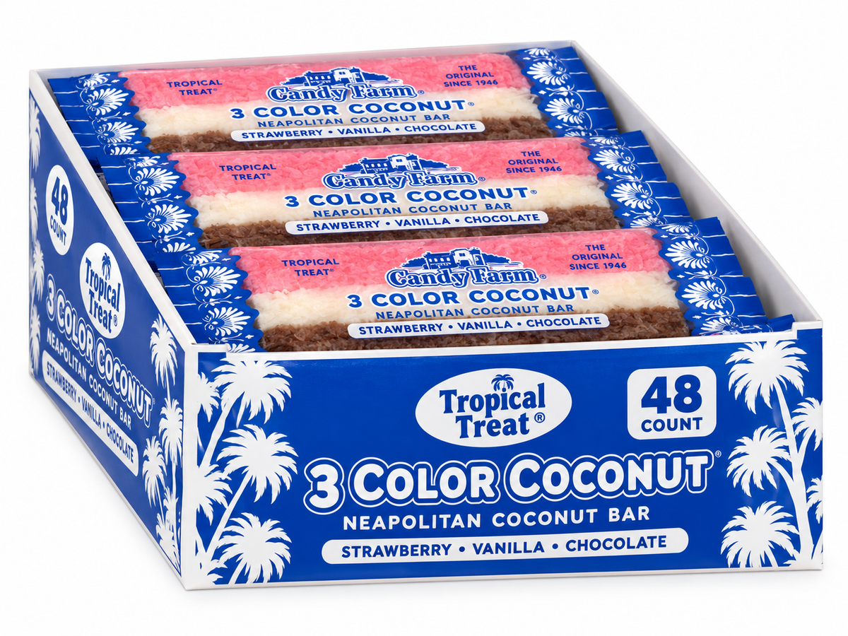 3 Color Neapolitan Coconut Bar – 1.65 oz