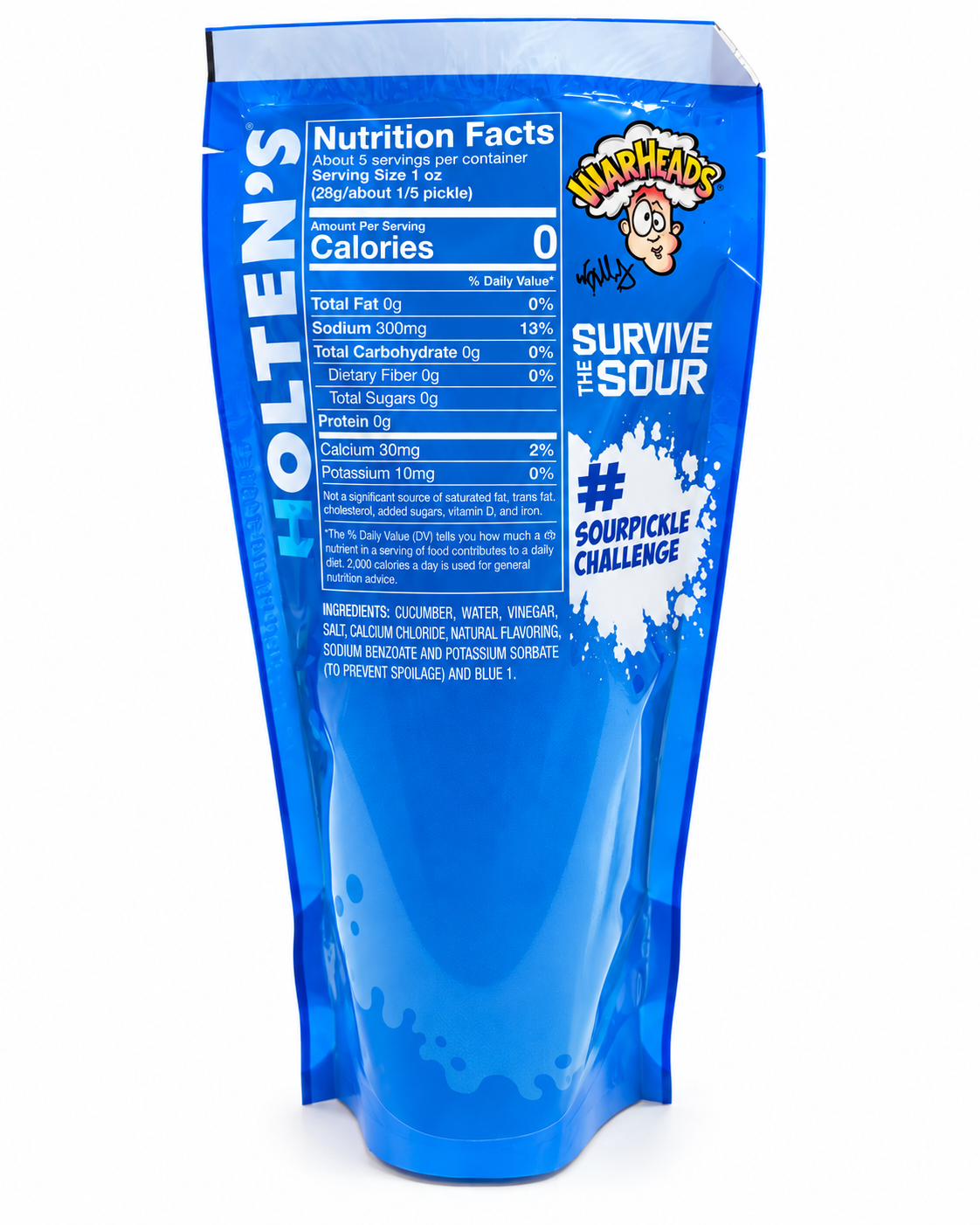 Van Holten’s Warheads Extreme Sour Blue Raspberry Pickle-In-A-Pouch