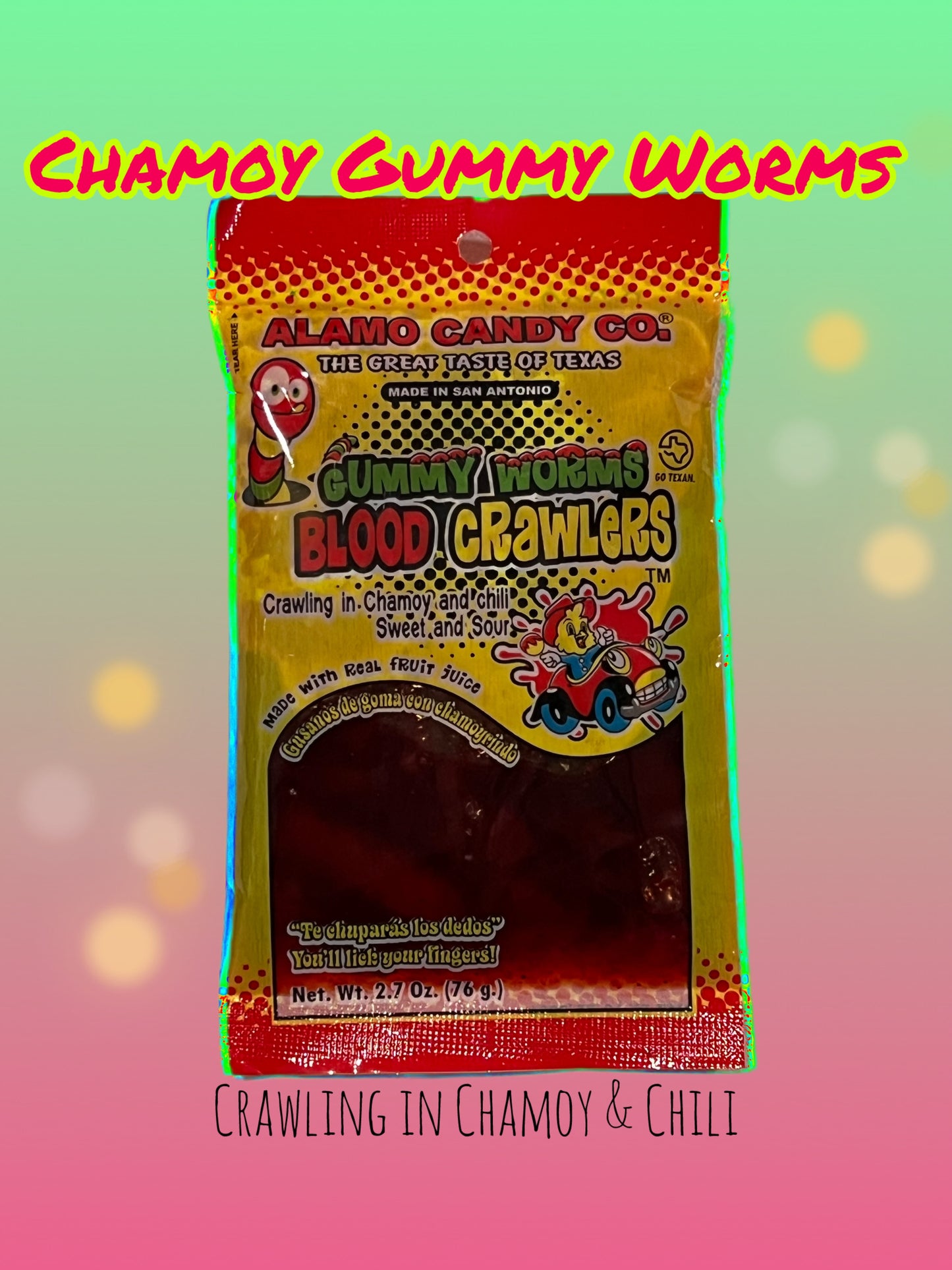 Chamoy Gummy Worms - Spicy and Flavorful Snack Candy