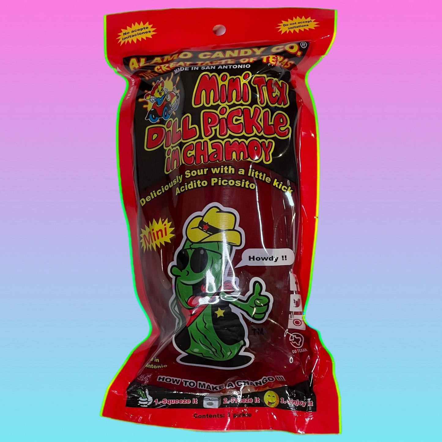Four Family Pack Chamoy Pickle Kits with Takis, Lucas Powder, Liquid Lucas, Salsaghetti Skwinkles, Gushers and Fruit Roll Ups Snack Kit