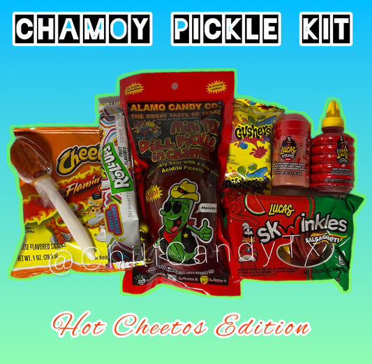 Chamoy Pickle Kit With Hot Cheetos