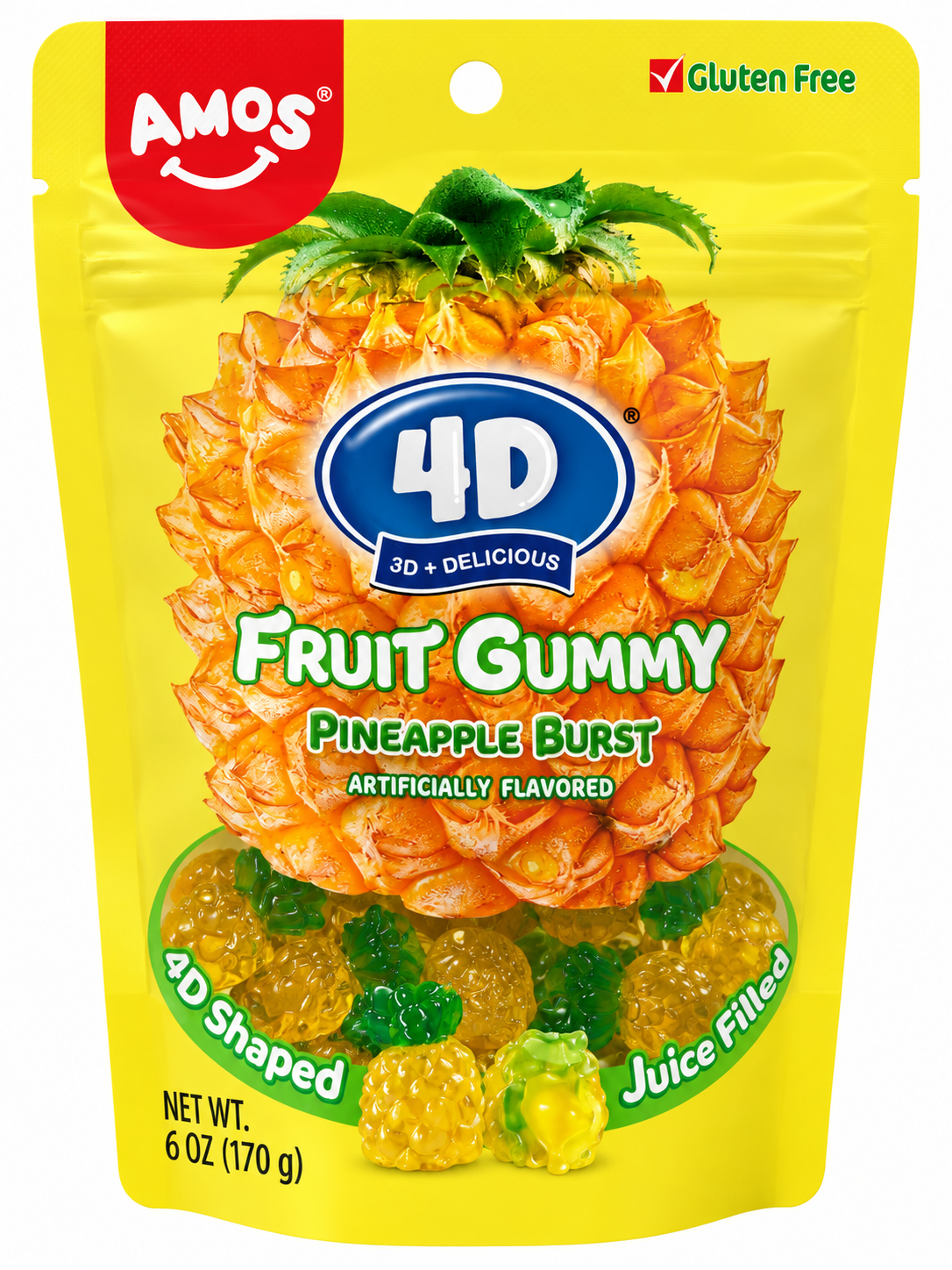 Amos 4D Gummy Candy – Choose Your Flavor