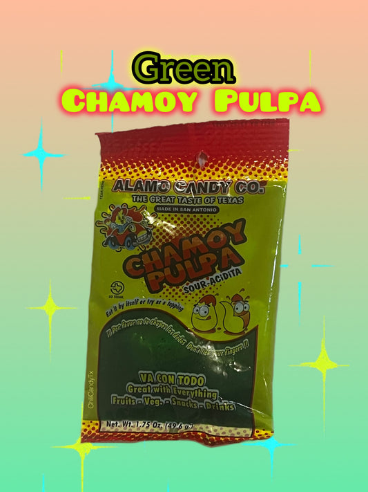 Green Chamoy Sauce Pulpa - A Delicious Flavorful Dip for Snacks or Fruits