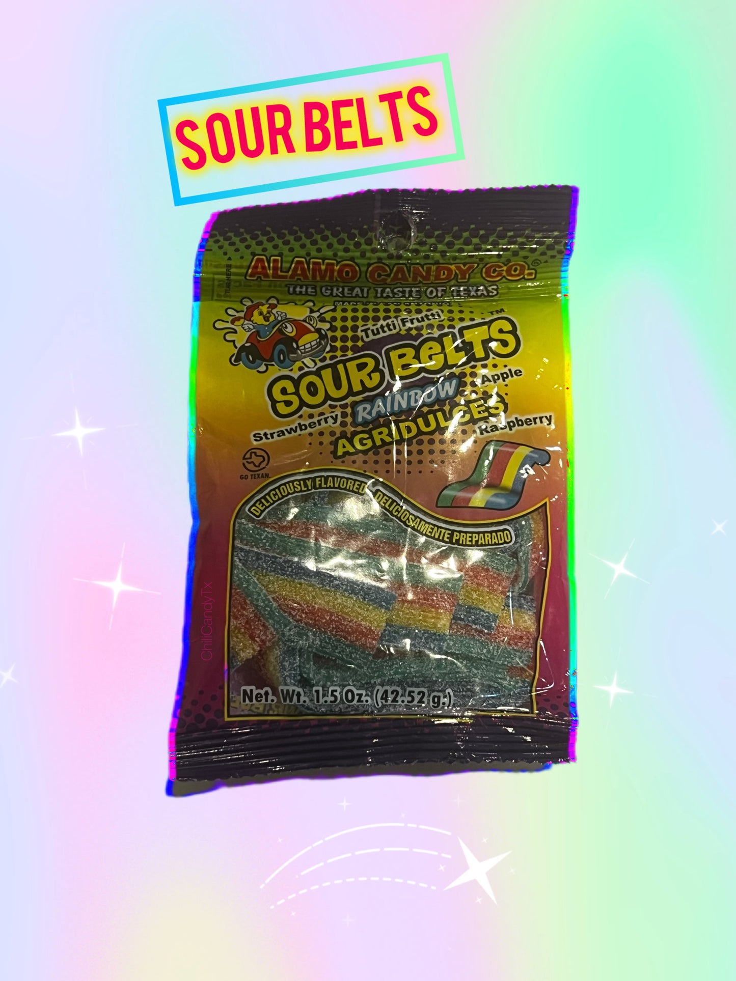 Sour Sweet Rainbow Belts - Chewy Snack for a Sweet & Salty Experience