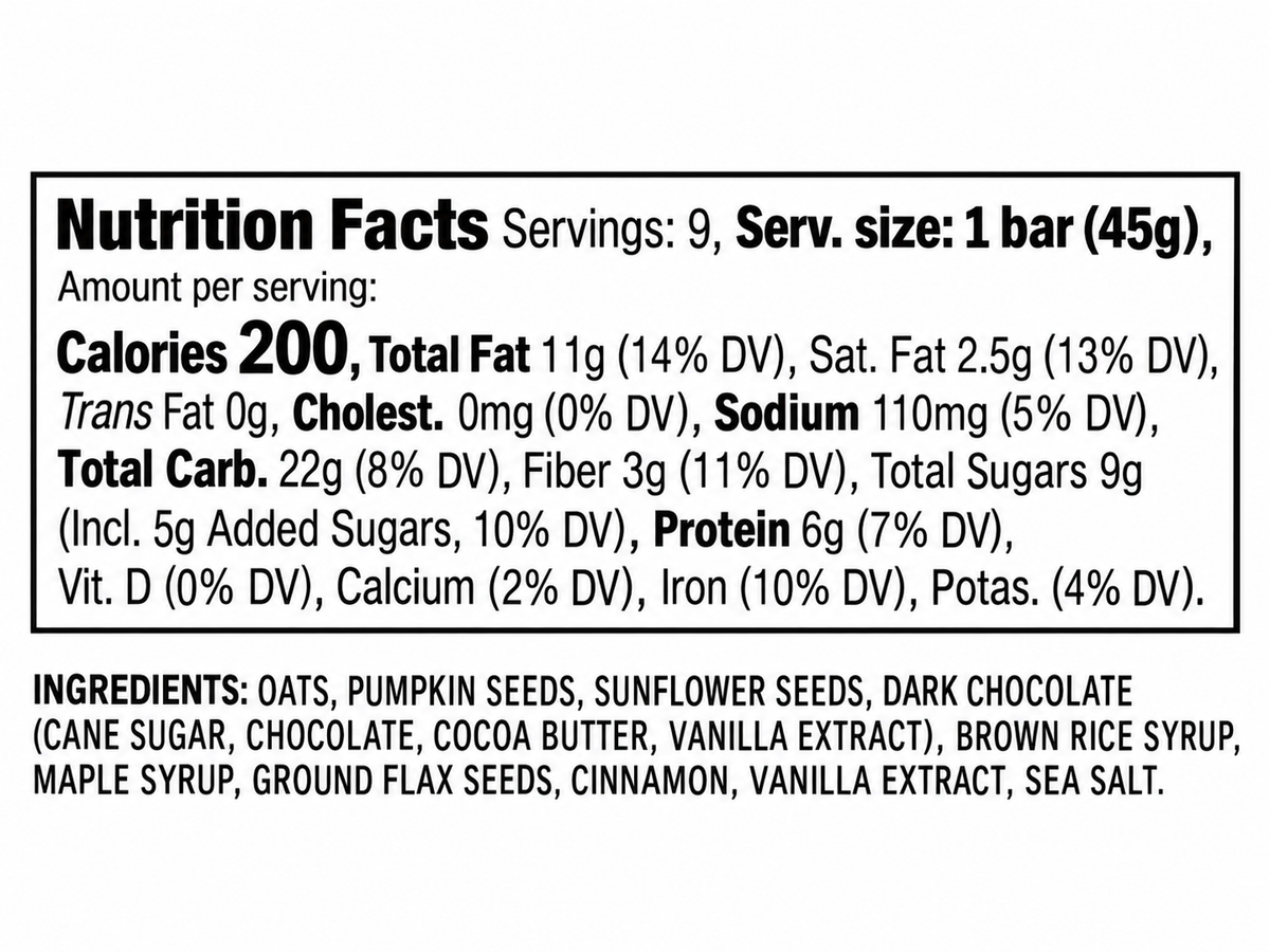 88 Acres Oatmeal Chocolate Chip Seed + Oat Bar – 1.6 oz