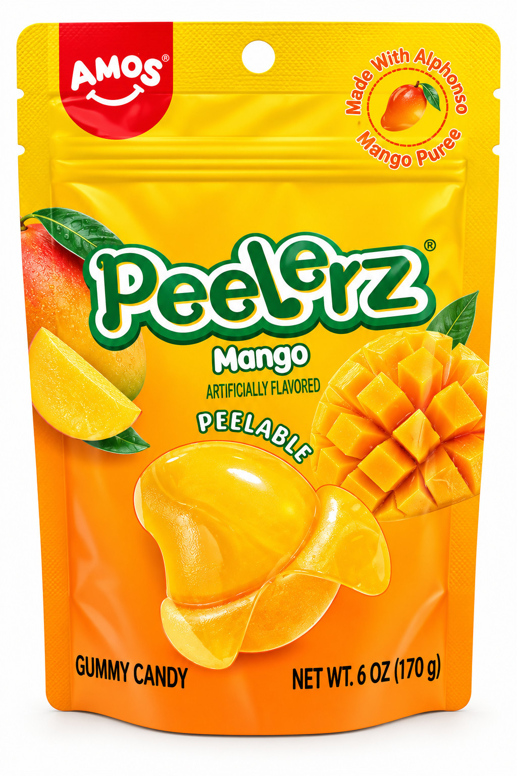AMOS Peelerz Gummy Mango – 6 oz