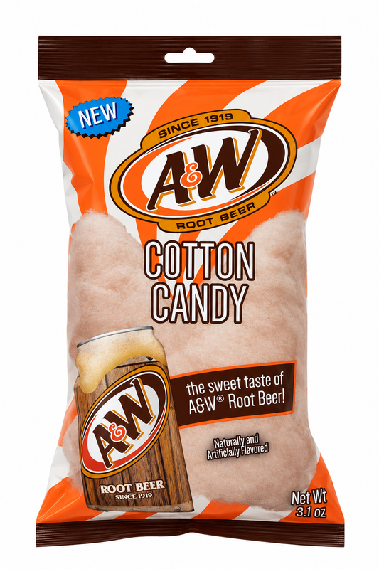 A&W Root Beer Cotton Candy – 3.1 oz