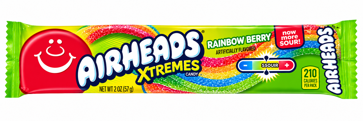 Airheads Xtremes Rainbow Berry Sour Belts