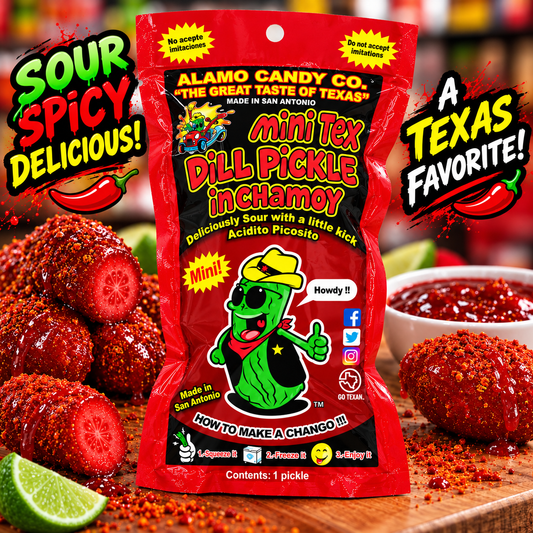 Alamo Candy Chamoy Pickle - Spicy Pickle Snack