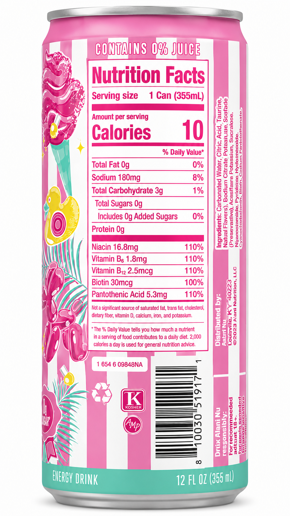 Alani Nu Cotton Candy Energy Drink 12oz