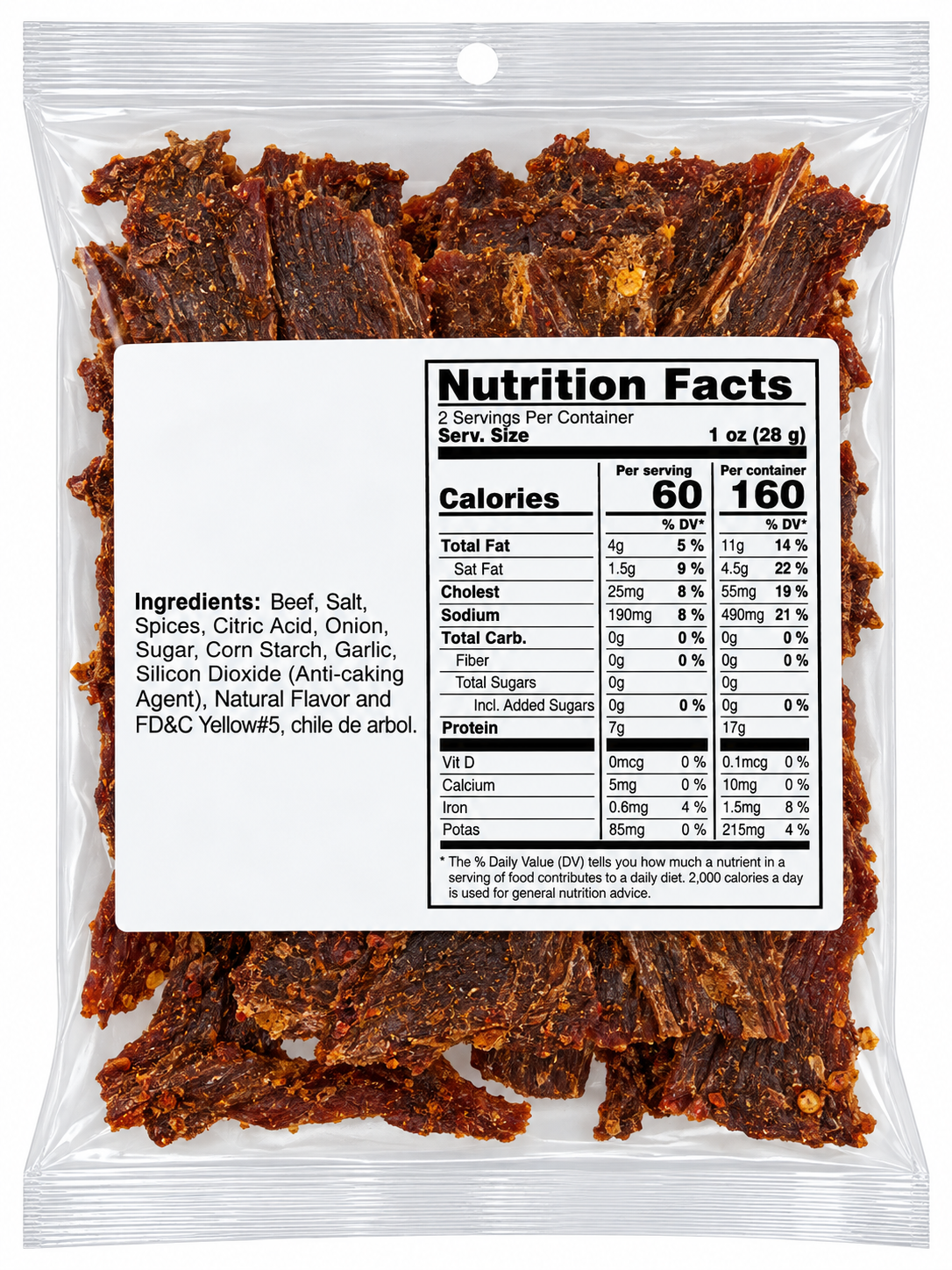 Alanis Foods Carne Seca Beef Jerky – 2 oz