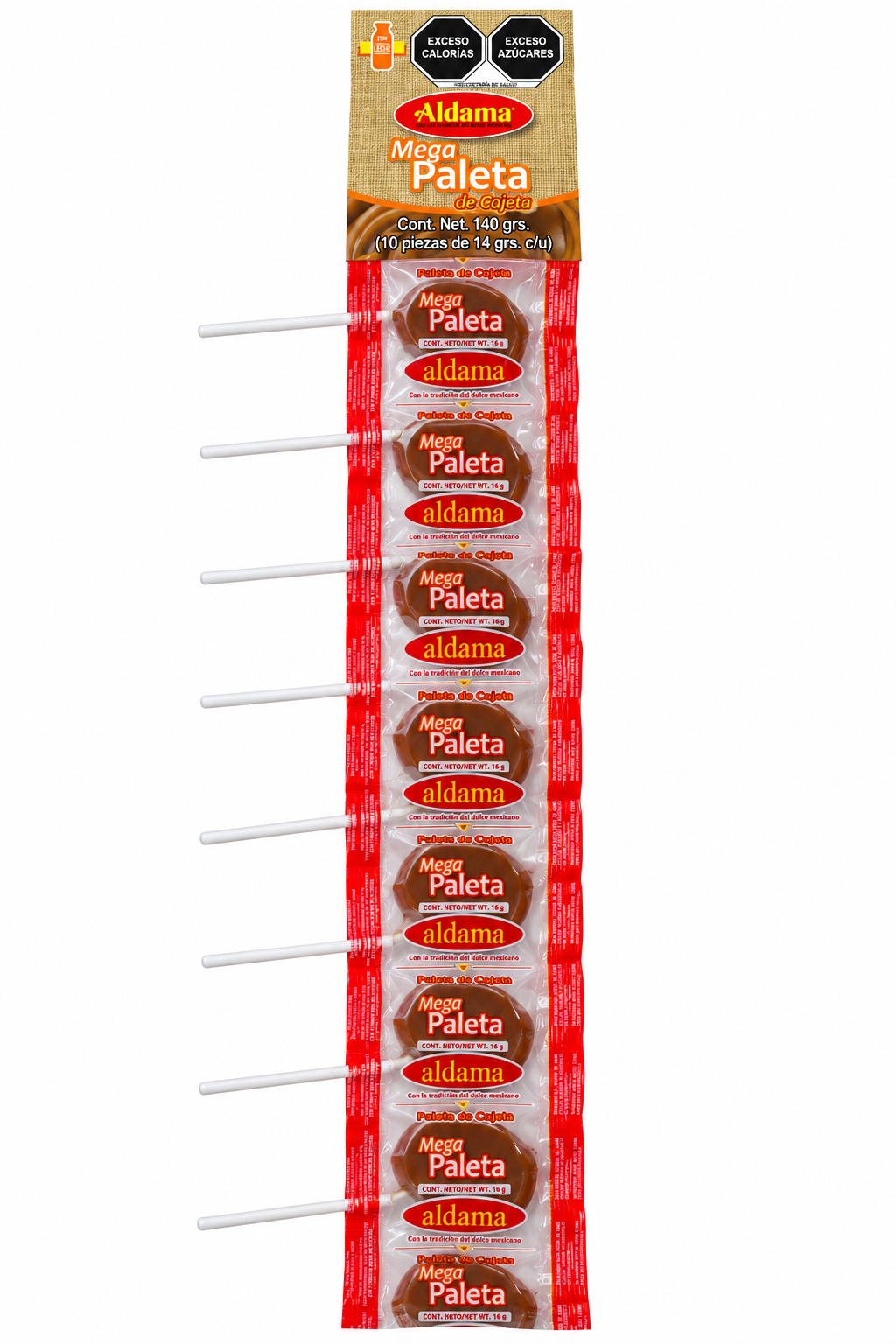 Aldama Megapaleta de Leche Milk Candy Lollipop