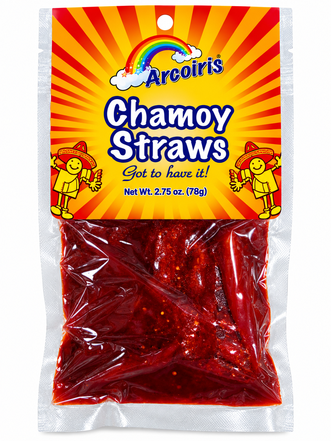 Arcoiris Chamoy Straws – 2.75 oz