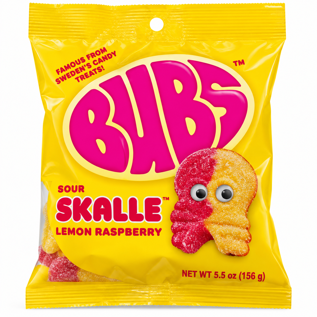 BUBS Sweet Skalle Lemon Raspberry Gummies - 5.5oz