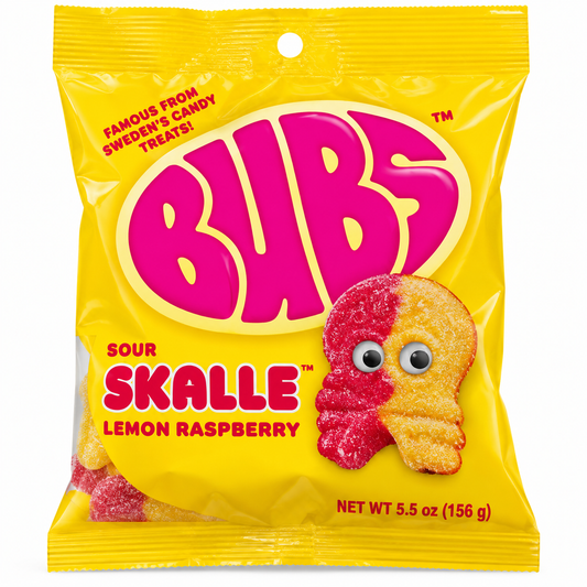 BUBS Sweet Skalle Lemon Raspberry Gummies - 5.5oz