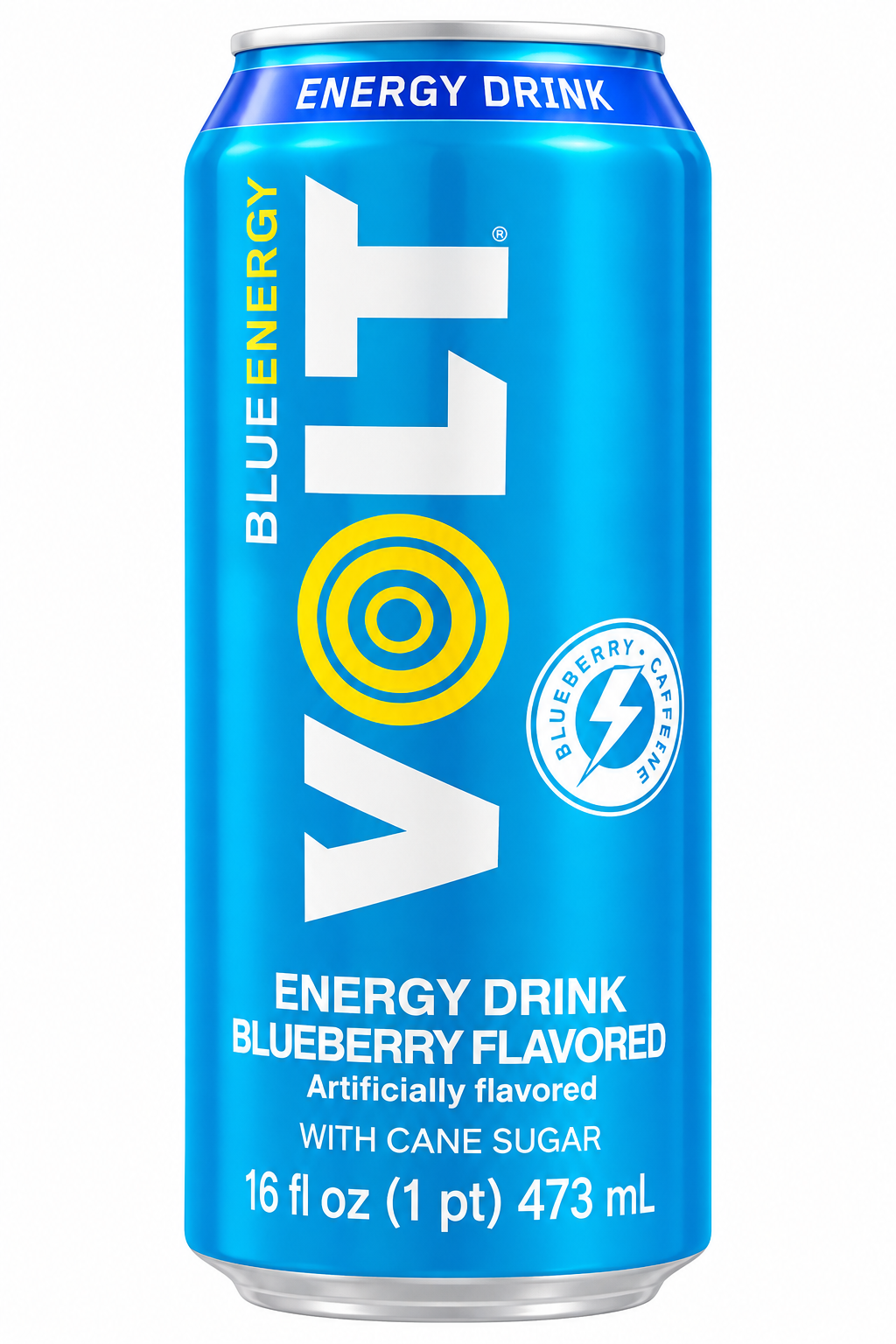 Volt New Blue Energy Blueberry Flavored Energy Drink – 16 oz