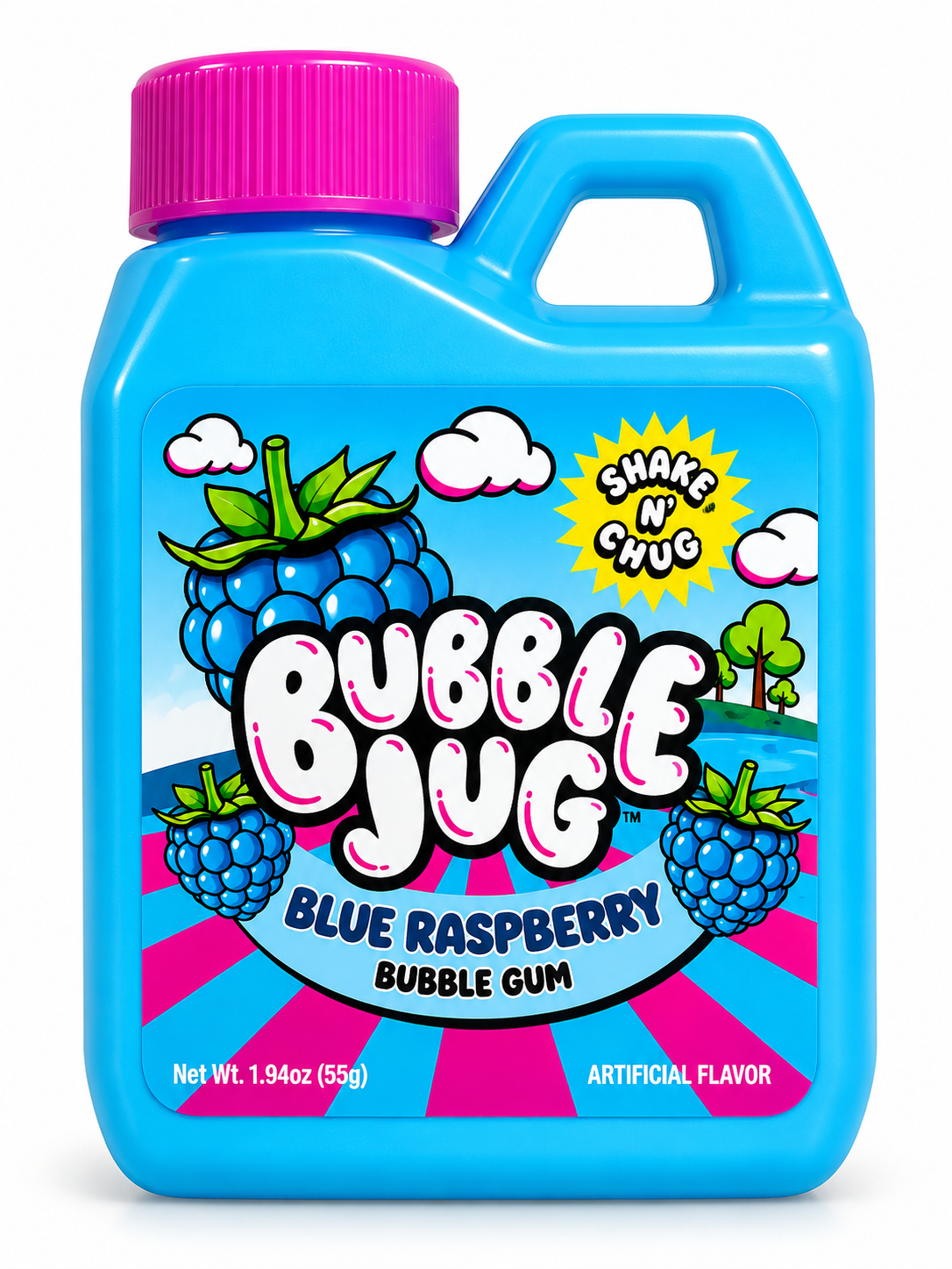 Bubble Jug Blue Raspberry Gum - 1.94oz