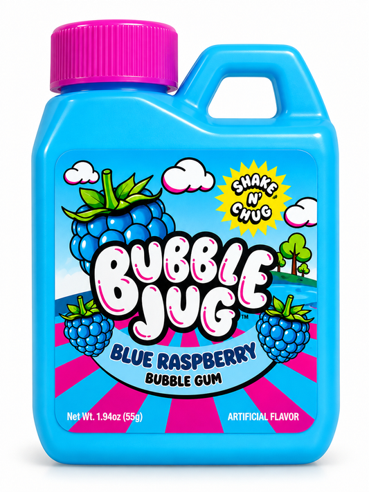 Bubble Jug Blue Raspberry Gum - 1.94oz