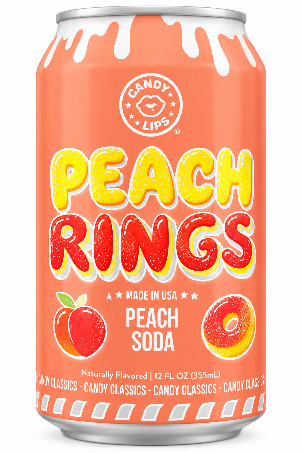 Candy Lips Candy-Flavored Soda – 12 oz