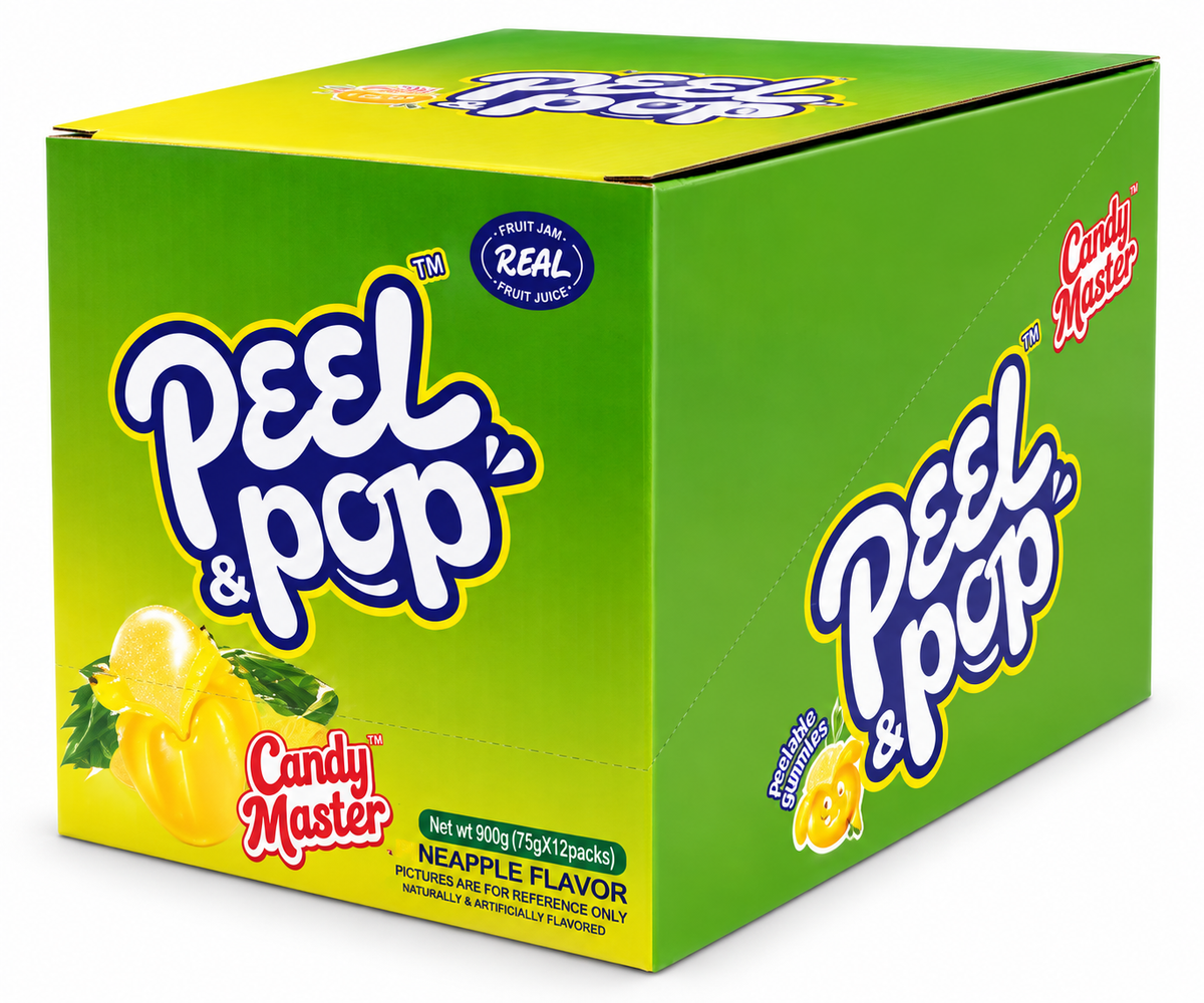 Pineapple Candy Master Peel & Pop Peelable Gummy Candy