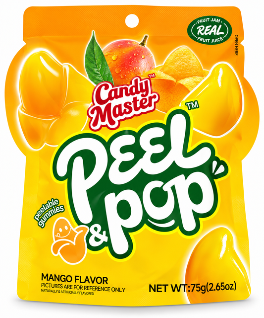 Mango Candy Master Peel & Pop Peelable Gummy Candy
