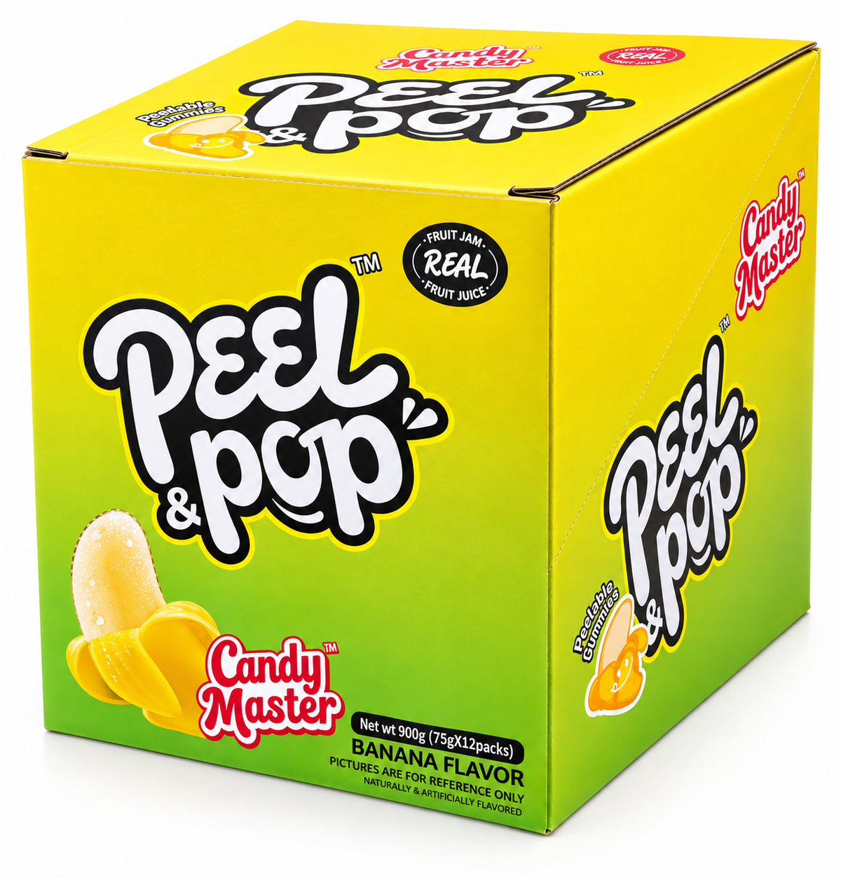 Banana Candy Master Peel & Pop Peelable Gummy Candy