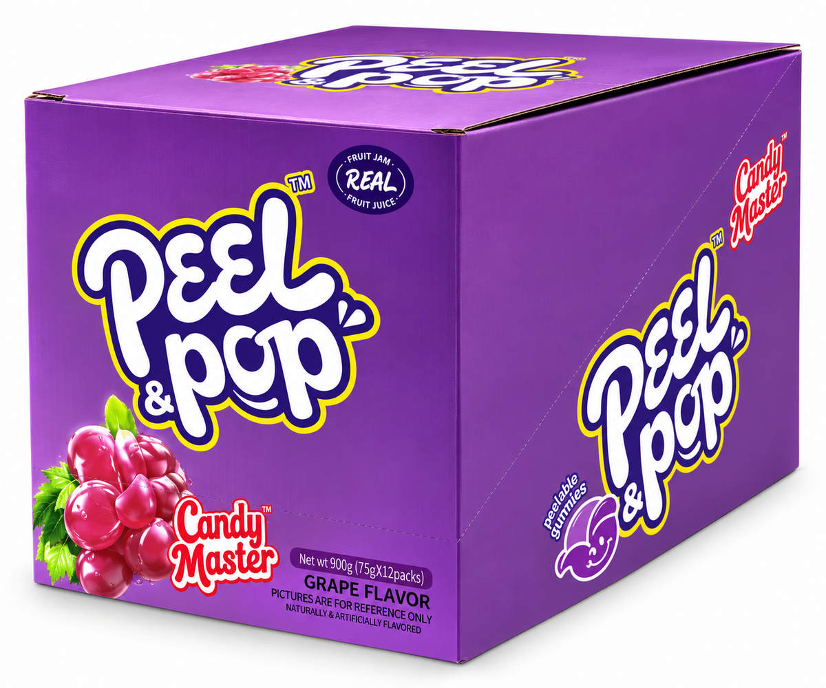 Grape Candy Master Peel & Pop Peelable Gummy Candy