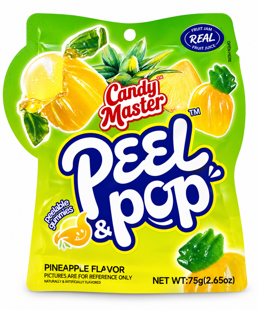 Pineapple Candy Master Peel & Pop Peelable Gummy Candy
