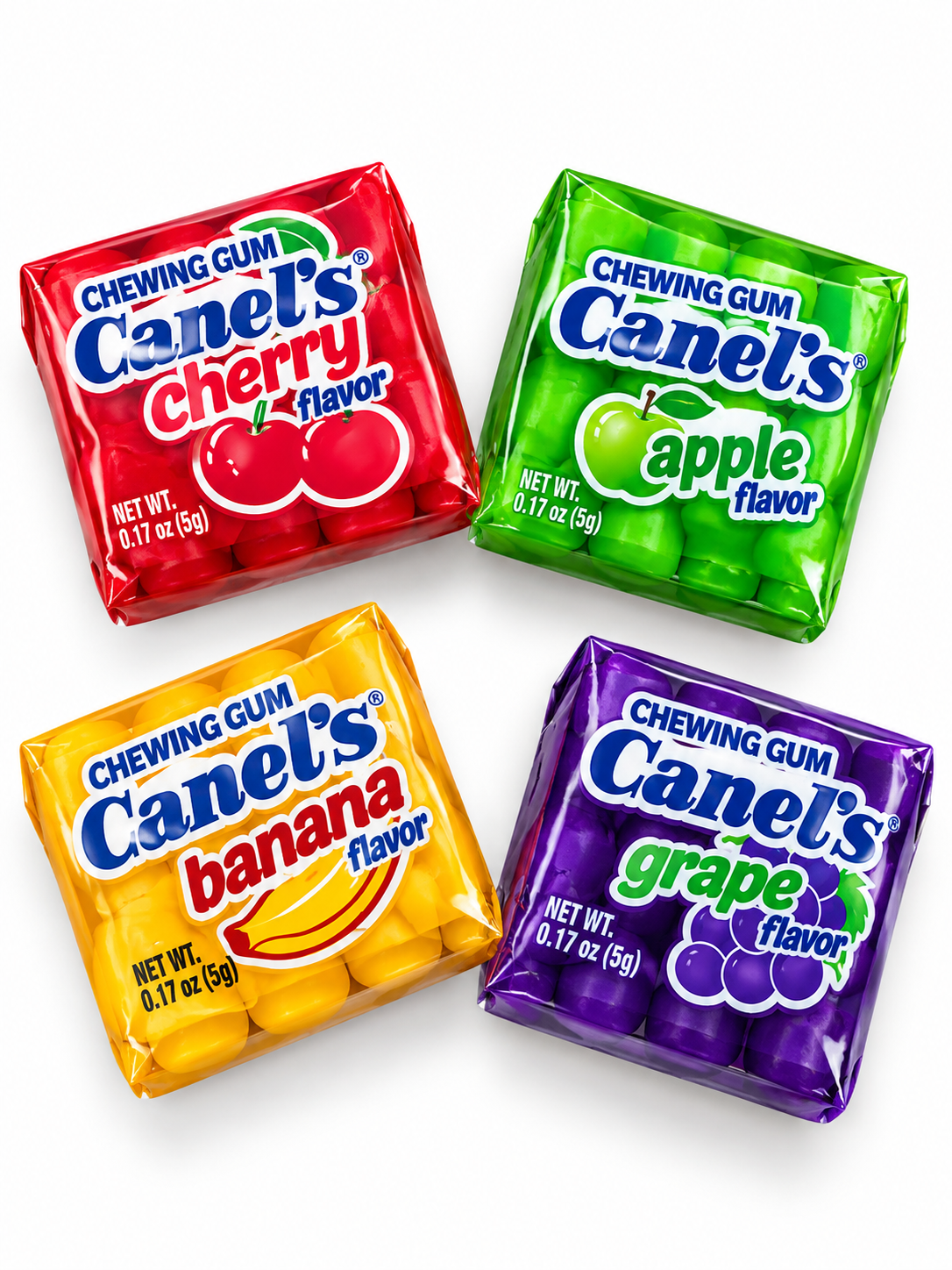 Canel’s Fruity 4’s Chewing Gum – Assorted Fruit Flavors