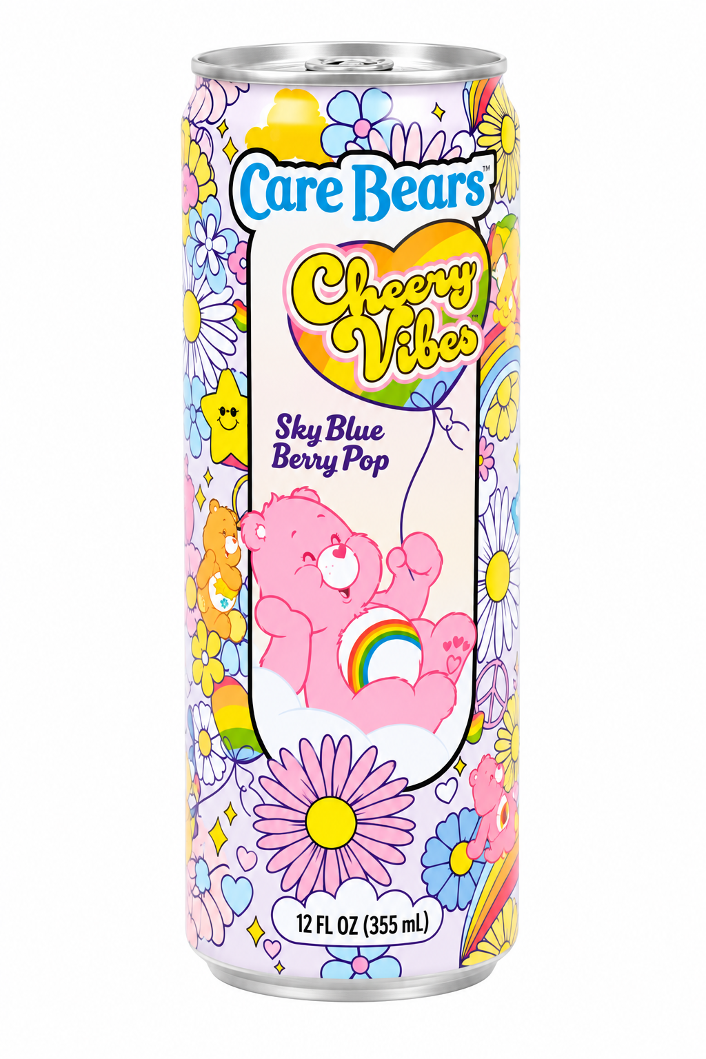 Care Bears Cheery Vibes Sky Blue Berry Pop – 12 oz