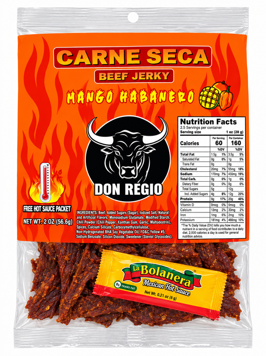 Don Regio Carne Seca Beef Jerky – 2 oz