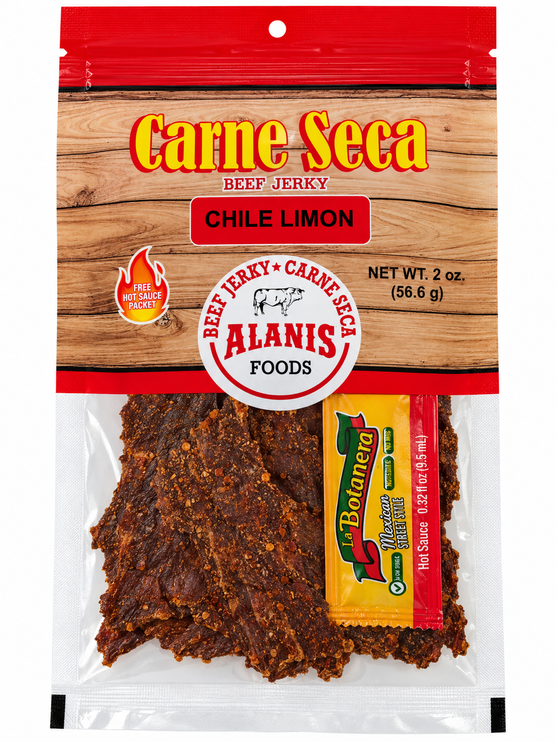 Alanis Foods Carne Seca Beef Jerky – 2 oz