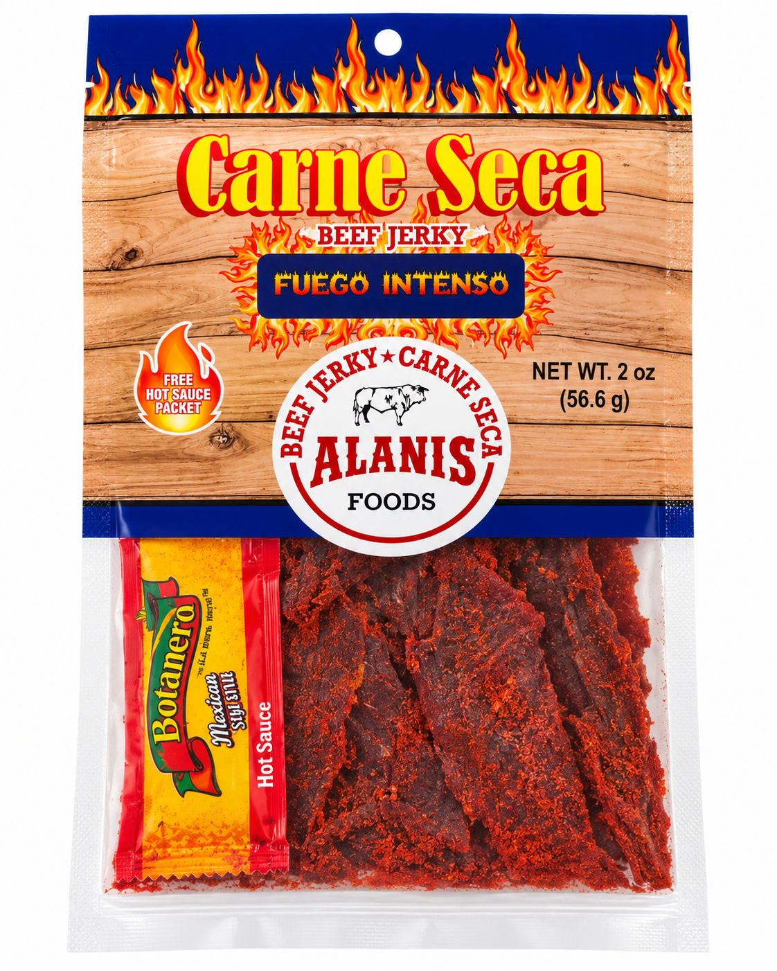Alanis Foods Carne Seca Beef Jerky – 2 oz