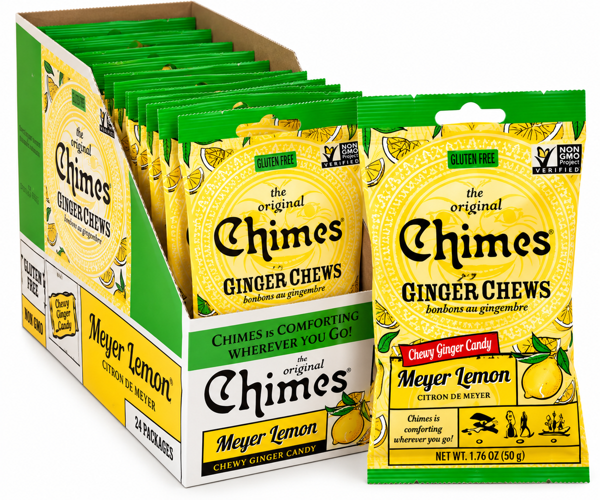 Chimes Meyer Lemon Ginger Chews – 1.5 oz