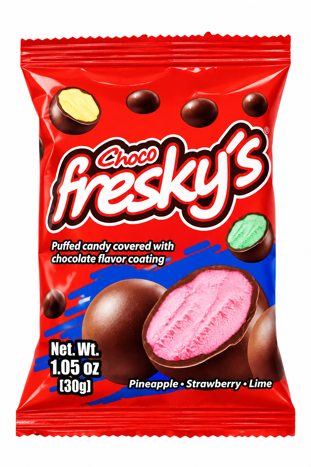 Choco Fresky’s Chocolate-Covered Puffed Candy – 1.05 oz