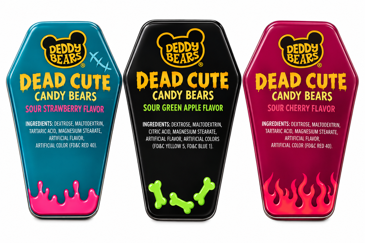 Deddy Bears Dead Cute Candy Tin – Assorted 1.2 oz