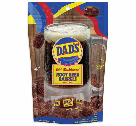 DADS ROOT BEER BARRELS STAND UP CANDY BAG